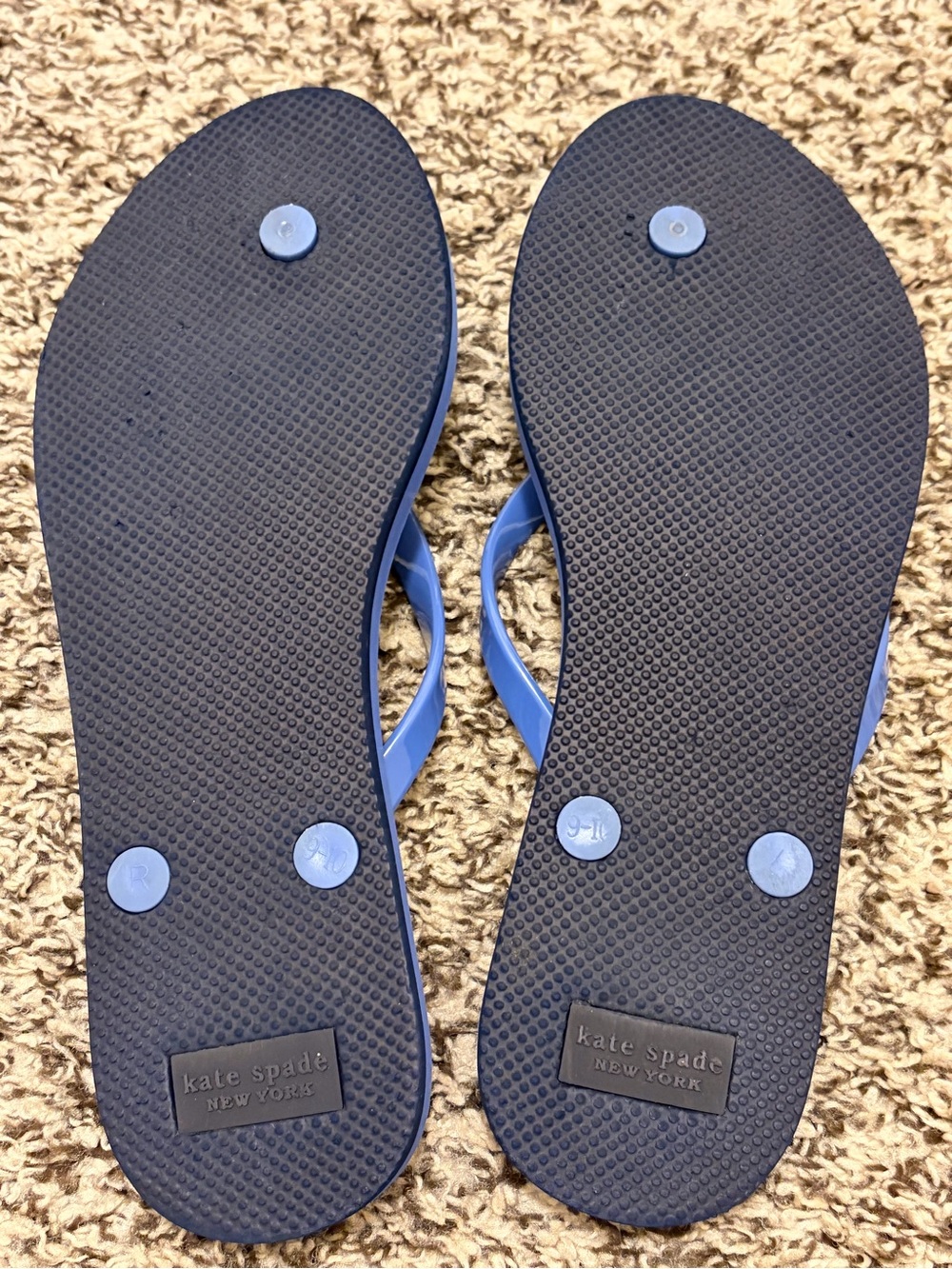 kate spade Feldon Blue Butterfly Flip Flop Sandals - Picture 5 of 7